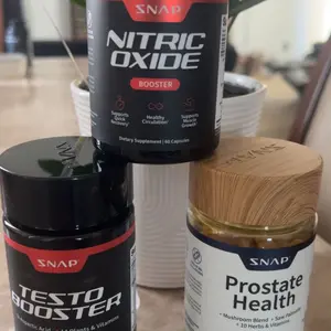 Ultimate Men's Health Trio - Testo Booster + Prostate Health + Nitric Oxide Booster - Supports Testosterone Production - D-Aspartic Acid & 14 Plants - 3rd Party Tested - Boost Blood Flow & Stamina - Muscle Mass & Performance Booster