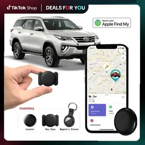 Hidden Magnetic Mini GPS Tracker for Vehicles Only For IOS – No Subscription GPS Device, Real-Time GPS Tracking for Kids, Pets, or Vehicles, Works with Apple Find My, Vehicle Locator