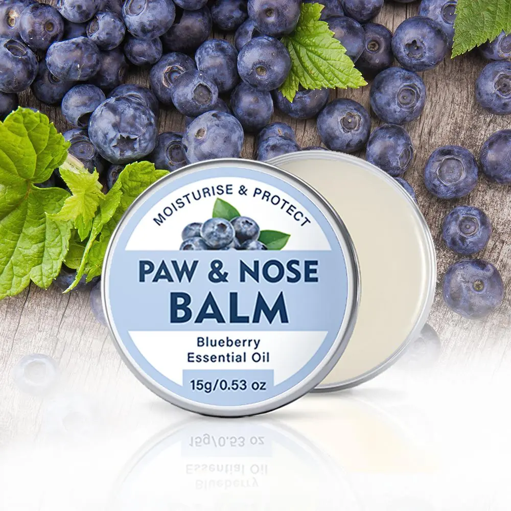 Pet Paw & Nose Balm, 1 Count Natural Formula Oil Moisturizing Pet Nose & Paw Balm, Pet Care Daily Canine Wellness Product for Dogs & Cats