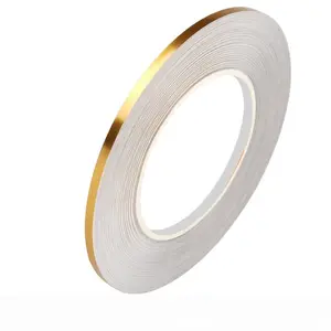 Self-Adhesive Tile Grout Sealer Strip Gold/silver Color Decorative Gap Filler Waterproof Durable Floor Brick Joint Line Cover Adhesive Waterproof Tape Waterproof Sealant