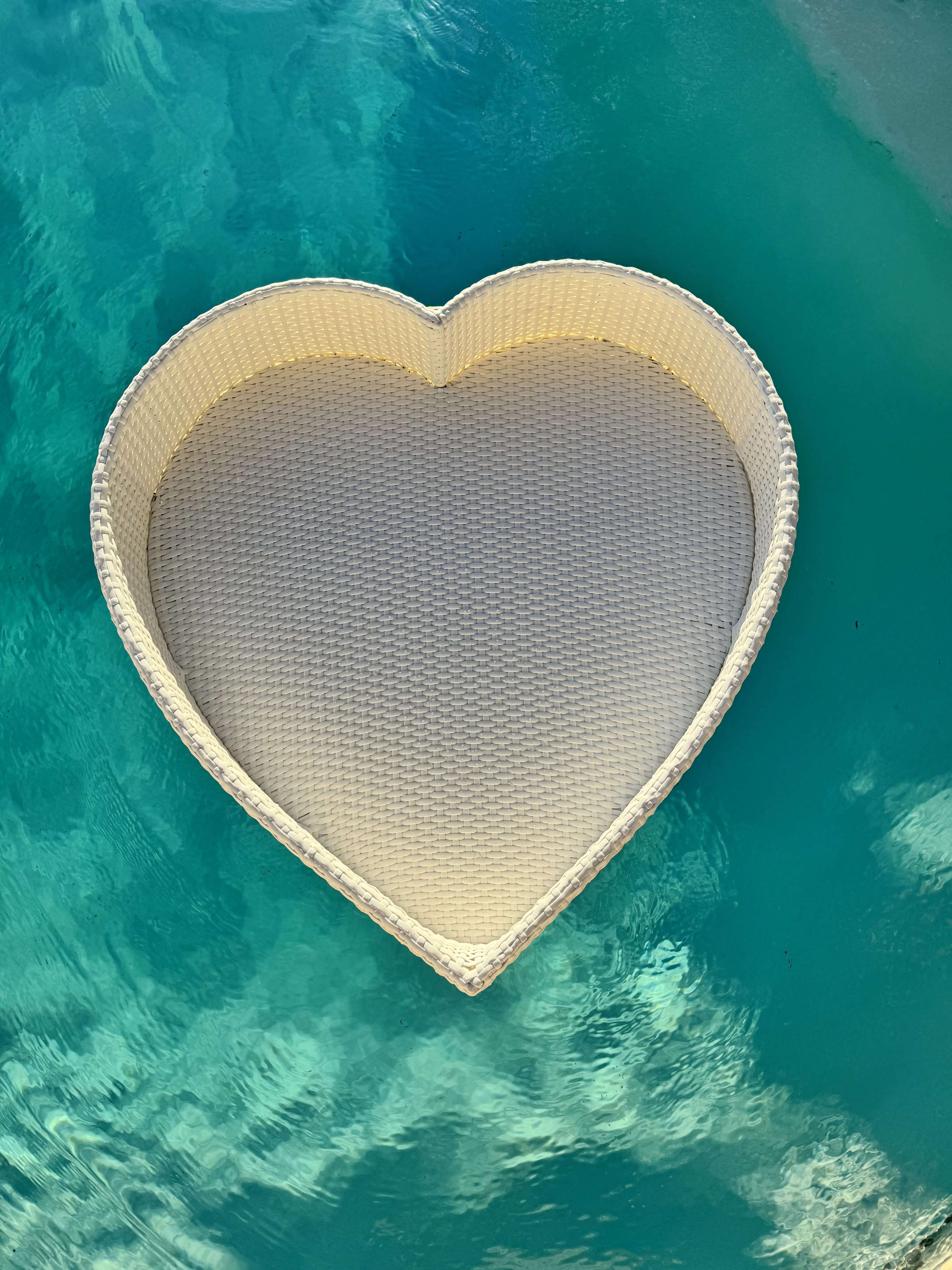 Heart Shaped Floating Breakfast For Pool- Floating breakfast Tray- Bali Style