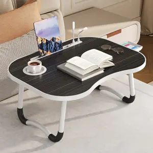 Ultra Large Portable Laptop Bed Table - Multi functional tray holder with cup holder and drawer, - Perfect for eating, reading, and writing on beds, sofas, floors - Stable, durable, and foldable