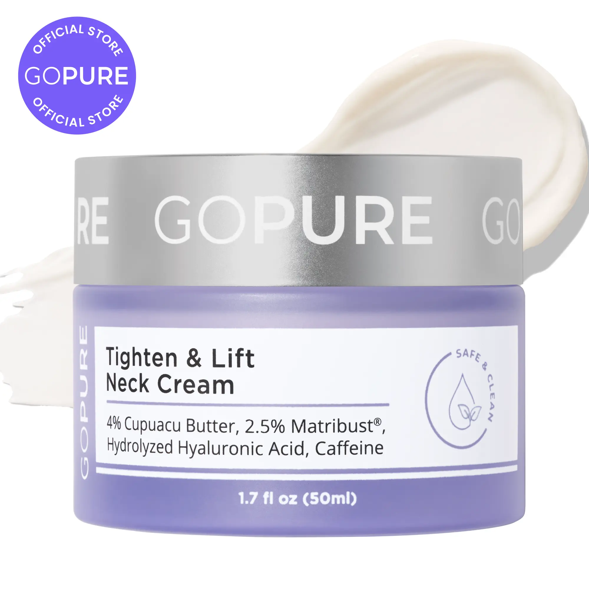 GOPURE Neck Cream Tighten & Lift Firming Cream for Crepey Skin