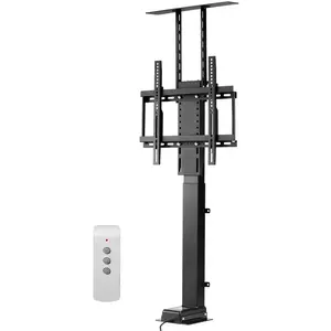 VEVOR Motorized TV Lift Stand, 132 lbs max Load Adjustable TV Lift Stand Mount Bracket, Vertical Electric TV Bracket with Remote Control, for 32-55 in (Not in Cabinet) / 32 - 50 in (in Cabinet) TVs