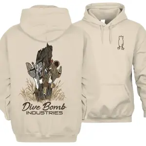 Dive Bomb Industries Hoodie, Mixed Duck Hunting Sweatshirt For Men, Outdoor Hunting Duck Pullover Shirt, Unisex Sweater Pullover Tee