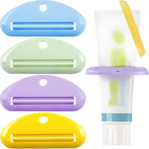 Toothpaste Squeezer, 1 Count Plastic Toothpaste Squeezer, Multi-purpose Squeezer for Toothpaste, Facial Cleanser, Foundation, Hand Cream, and Cosmetics