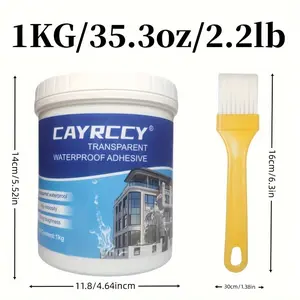 CAYRCCY 35 Oz Transparent Waterproof Sealant, Super Strong Invisible Waterproof Agent, Leak-Proof Waterproof Sealant Adhesive Coating for Kitchen, Garden, Roof, and Walls glue