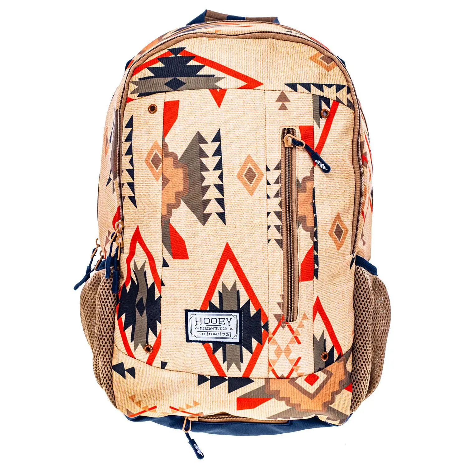 Hooey Rockstar Backpack Asst - 20 Liters, 18"x12.5"x5.5", Cactus Design, Padded Shoulder Straps, Detachable Rain Cover, Internal Pocket