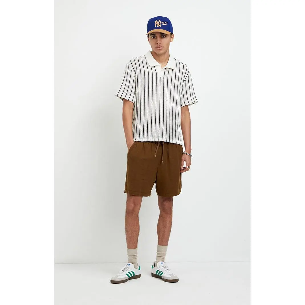 Pacsun Men's BrownÂ LinenÂ Shorts