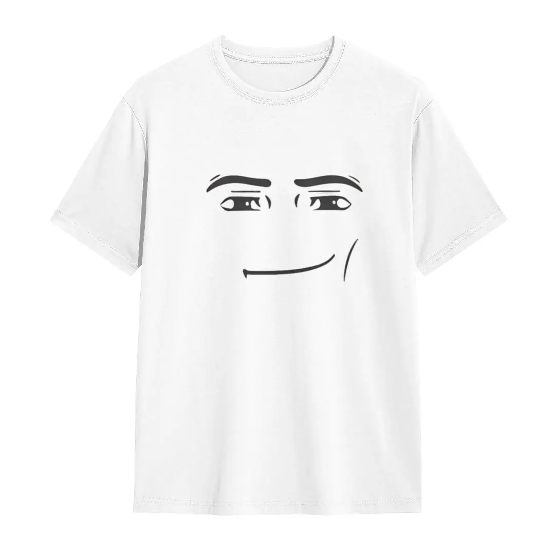 Roblox Man Face T-Shirt, Meme Shirt, funny shirt, Gift for Gamers , Classic vintage T-shirt collection oversized white tee estado merch tiktokshopspringglowup Fitted Breathable Comfy Cotton