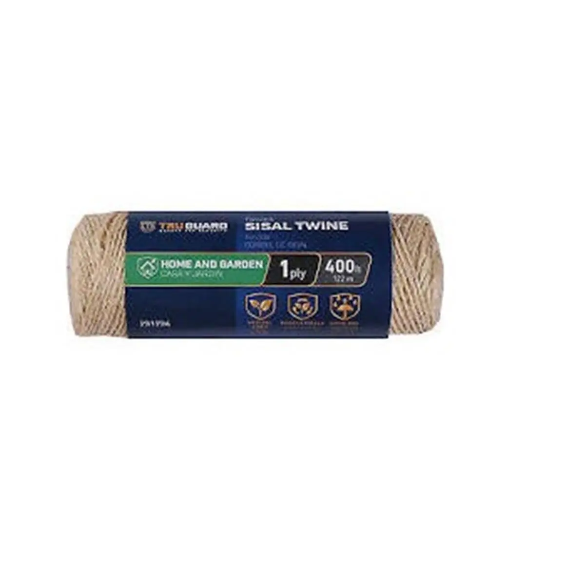 212 MAIN 1-Ply Sisal Twine Synthetic Rope, 400 ft Tru Guard, Lightweight, Easy-Floating Office Binder Accessory for Marine Use