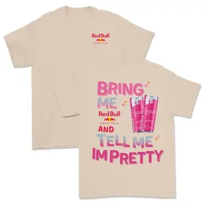 Bring Me Red Bull And Tell Me Impretty T Shirt, Vintage Graphic Red Bull T-shirt for Men & Women | Funny Quote Apparel & Energy Drink Gifts | Trendy Cotton Top for Casual Clothing & Menswear Style