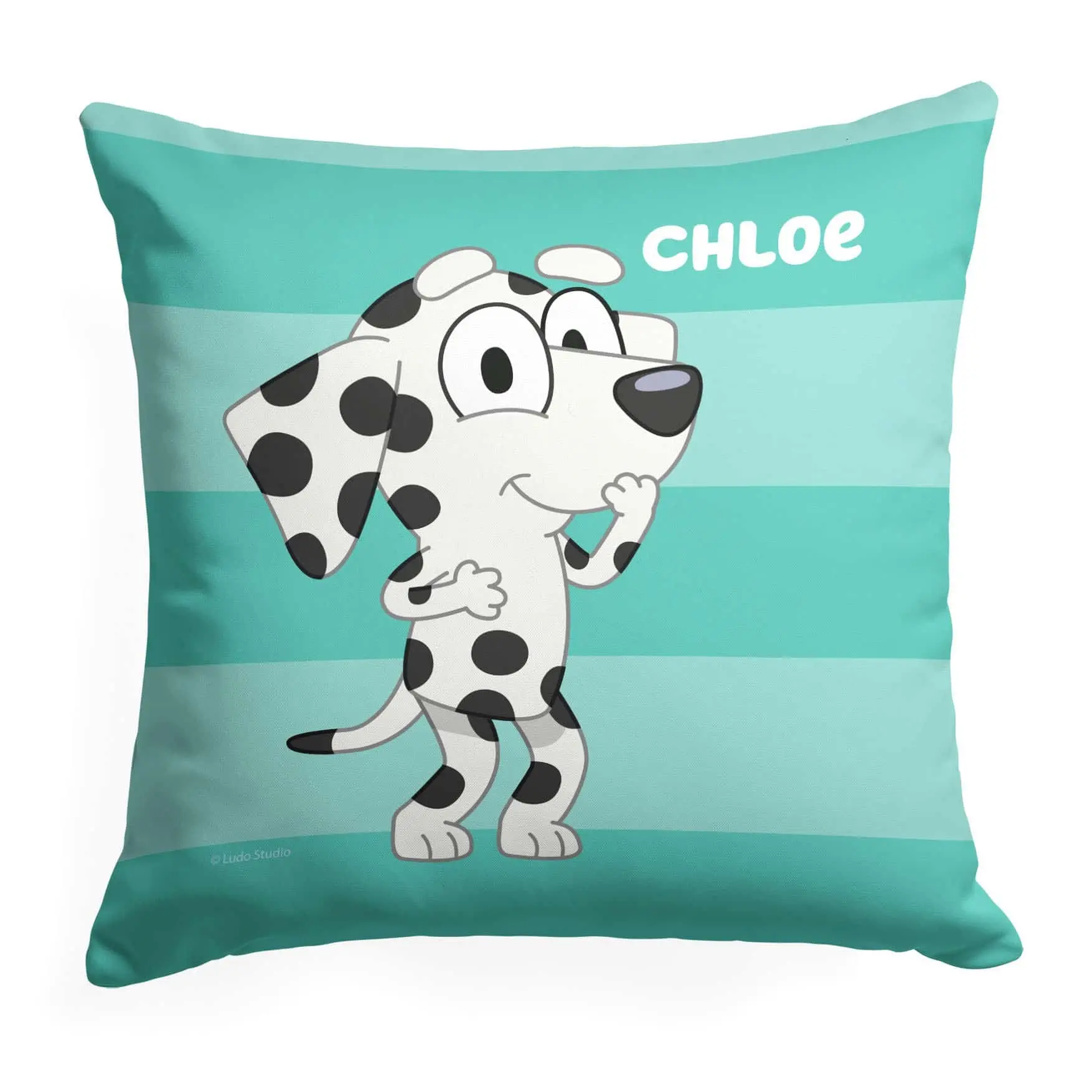 Bluey Roll Call Chloe Throw Pillow 18x18 Inches