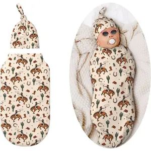 F-NG04  Candy Swaddle Blankets Newborn Receiving Blanket Baby Swaddle Wrap Soft Sleeping Sack for Baby Girls Boys