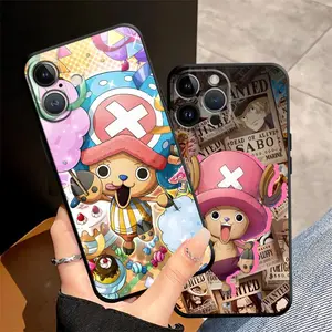 One e P-Peice Chopper-S Black Soft Phone Cover Case for iPhone 13 12 11 17 Pro Max 17Air 15 16 14 Plus 7 8 XR XS Max