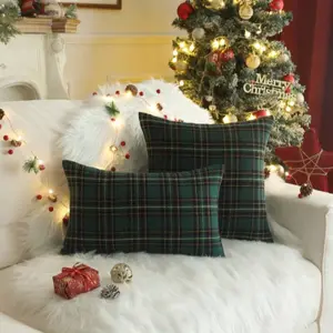 Plaid Print Pillow Cover, Cushion Cover, Home Decor, Holiday Gift, Cushion Covers Set
