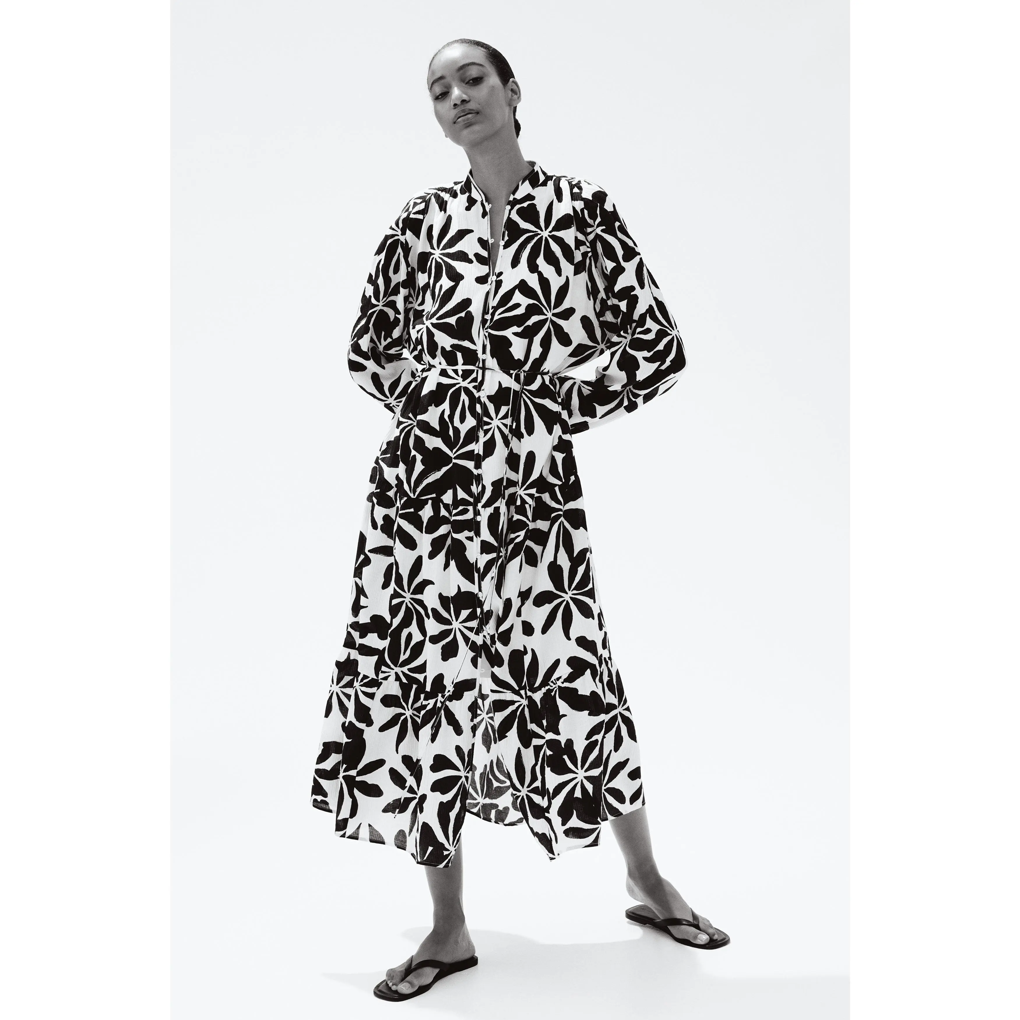 H&M Oversized crinkled dress