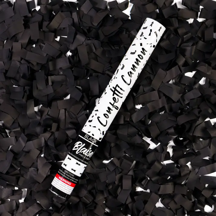 Black Confetti Cannon
