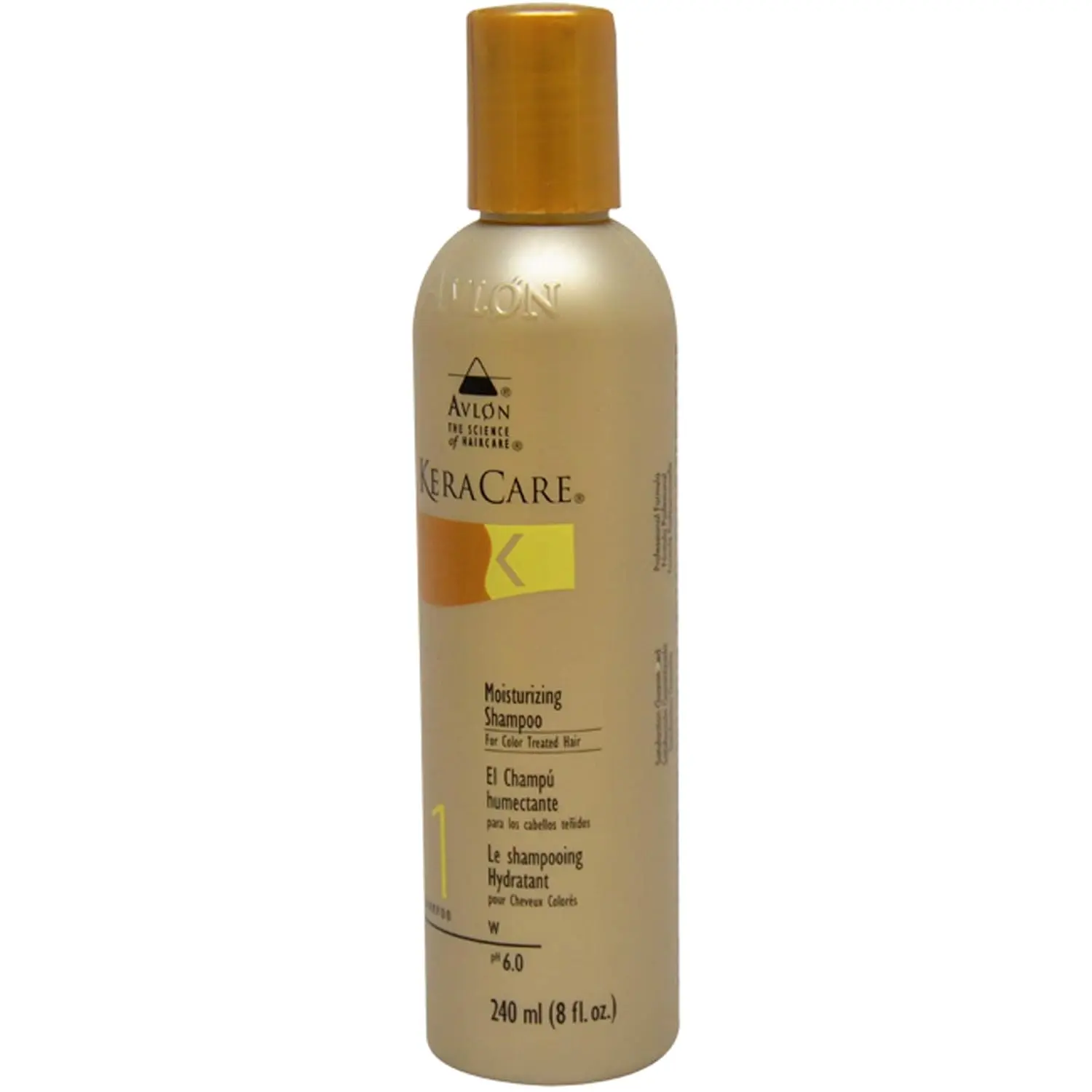 Avlon KeraCare Moisturizing Hydrating Cleanser Toning Shampoo for Color-Treated Hair, 8oz Haircare Product, Moisturizer, Chemically Treated, Single, Adults, Liquid, Enhance And Preserve Tone, Sulfate-Free, Hydrate, Moisture