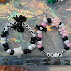 PLUR Kandi Bracelets with Unique Beads and Charms for a Stylish Accessory Handmade with Love Durable Pony Beads & Acrylic Shapes