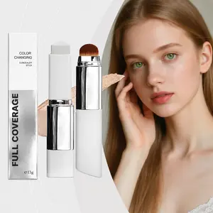 Two-In-One Color-Changing Foundation Stick Features A Natural Color, A Light Texture, A Matte Finish, And A Clear And Transparent Finish. It Is Suitable For Daily Makeup Use