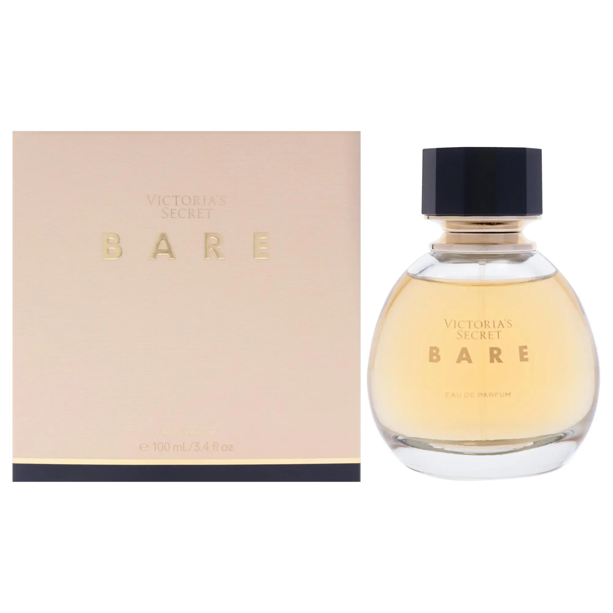 Bare by Victoria's Secret Women's Minimalist EDP Spray - 3.4 fl oz Single Beauty Products Bottle, Everyday Wear Fragrance for Skin Application with Box