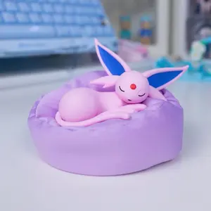 Authentic Pokémon Eevee Evolutions Sleeping Series Espeon Figure Toy Box Cute Collectible