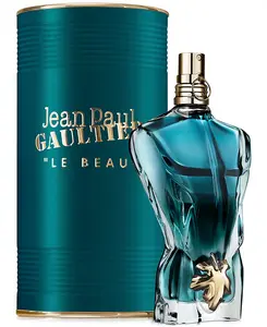 Jean Paul Gaultier Men's Le Beau Eau De Toilette 4.2 oz Authentic French Fragrance with Bergamot Coconut Wood & Tonka Bean Notes