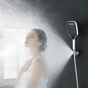 New Bathroom Shower Set, Adjustable Waterfall, Dual Spray Modes, Easy Installation, Durable and Cleanable, No Tools Required, Rainfall Shower Head