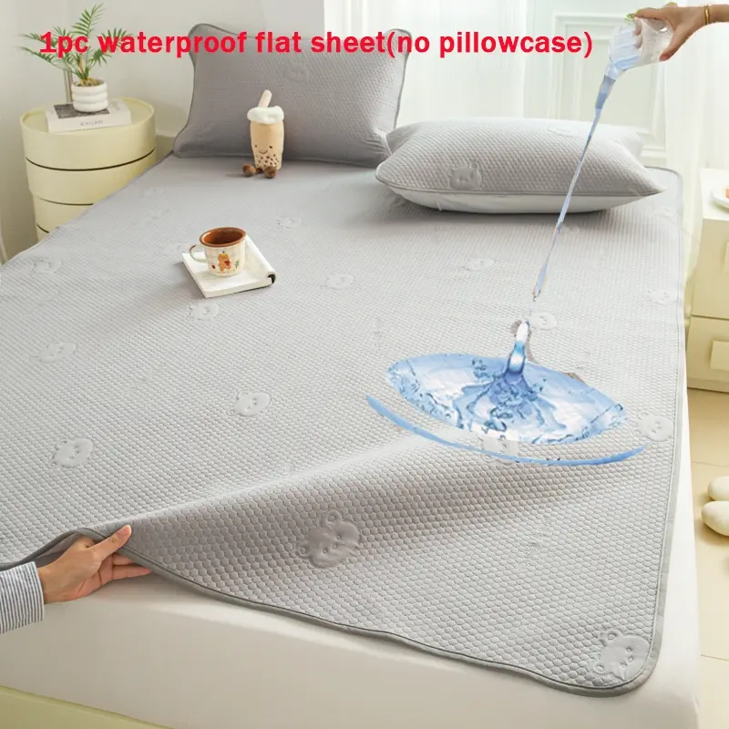 1-Piece Waterproof Sheet, Skin-Friendly Soft Foldable Mattress Protector Pad Waterproof, Urine-Proof, Stain-Resistant Baby Diaper Pad, Feminine Hygiene Pad, Maternity Postpartum Care Pad Elderly Care Pad, Bed Linens, Bedding