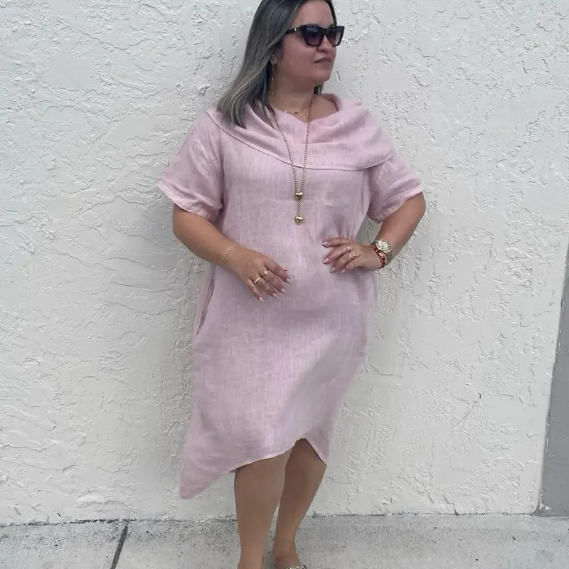 100 percent linen dress alessia XS-L/XL
