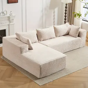 Oversized Modular Sofa Set Featuring a Cloud-Like Design And an L-Shaped Recliner, Perfect for Modern Living Spaces, Including Living Rooms, Bedrooms, And Apartments. This Deep-Seated Upholstered Sofa Comes in Black And Requires No Assembly tiktokshopspri