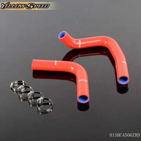 ALLGOOD Fit For 1968-1973 Dodge Charger/Coronet Red Silicone Radiator Coolant Hose 2Pcs