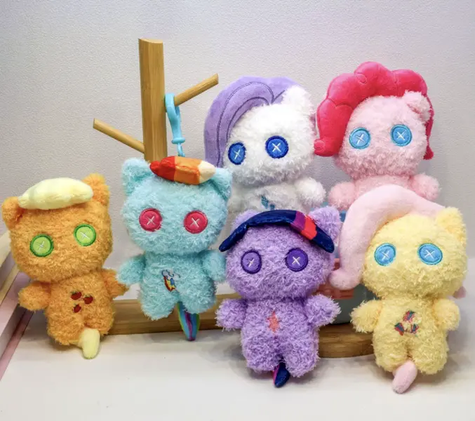 My Little Pony Plush Pendants Soft Stuffed Keychain Bag Backpack Keychains