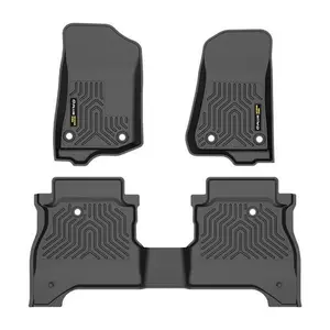 All Weather Automotive Car Accessory, TPE Custom Protection Liners Fit for 2020-2025 Jeep Gladiator, Truck Floor Mats for Car