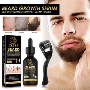 ICESEE Beard care with Roller 0.25mm Scalp Kit,Serum With Biotin, Microneedle Beard Roller for Thicker Longer Fuller Hair and Beard,Birthday gift,Daily hair care/Hair Care and Styling/Hair Serum