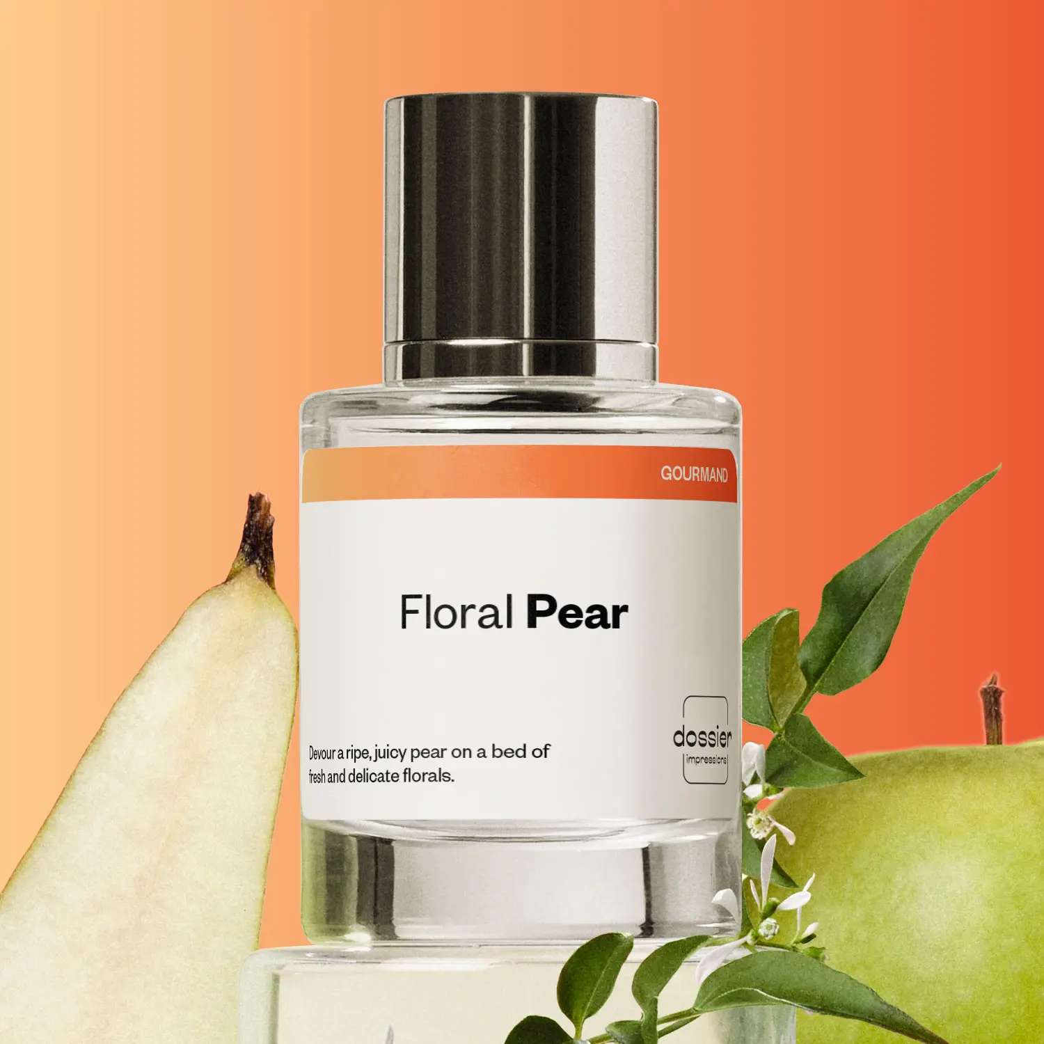 Floral Pear, Dossier, Unisex Perfum, Eau de Parfum, 50ml, Pear, Bergamot, Watermelon, Rhubarb, Rose, Orange Blossom, Musk, Amber Floral Pear, Dossier, Unisex Perfum, Eau de Parfum, 50ml, Pear, Bergamot, Watermelon, Rhubarb, Rose, Orange Blossom, Musk, Amber