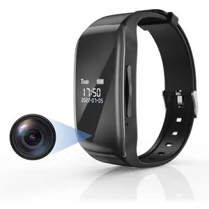 Spy Camera Hidden Camera Watch 32GB Portable Small Nanny Cam Small Security Hidden Camera Body Pet HD 1080P Camera for Home Outdoor Office, Mini Spy Cam for Security Indoor