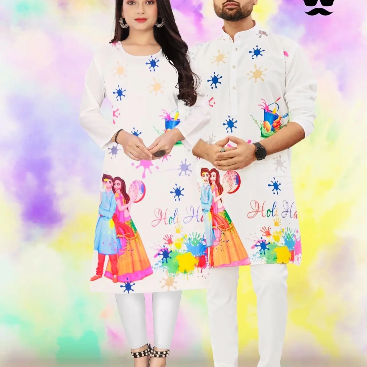 Holi kurthi men,s and humans Tops
