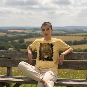 Tiktok MF Tick Tok Women's Casual Comfort Colors Graphic Top, Trendy Women's T-Shirt for Daily Wear