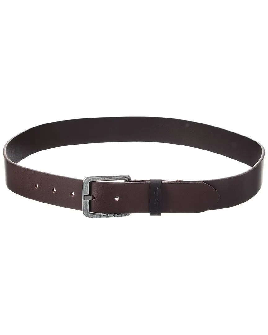 Diesel Logo B-Basic Leather Belt