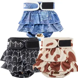 Reusable Female Dog Diapers, Pack of 3, Washable & Absorbent, for Heat, Incontinence, and Training