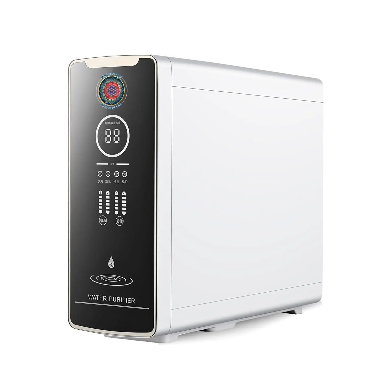 Life Sciences Alkaline Water System Tankless 5-Stage RO Purifier with Mineralized, Antioxidant, BPA-Free Tech Enhanced Hydration via Aquaporins