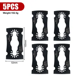 5PCS Universal Oscillating Saw Blades, a Multitool Blade Attachment for Precision Cutting in Wood, Metal, PVC Pipe plus an All-in-One . A must-have Power Tool Accessory for DIY Repair and Home Renovation.