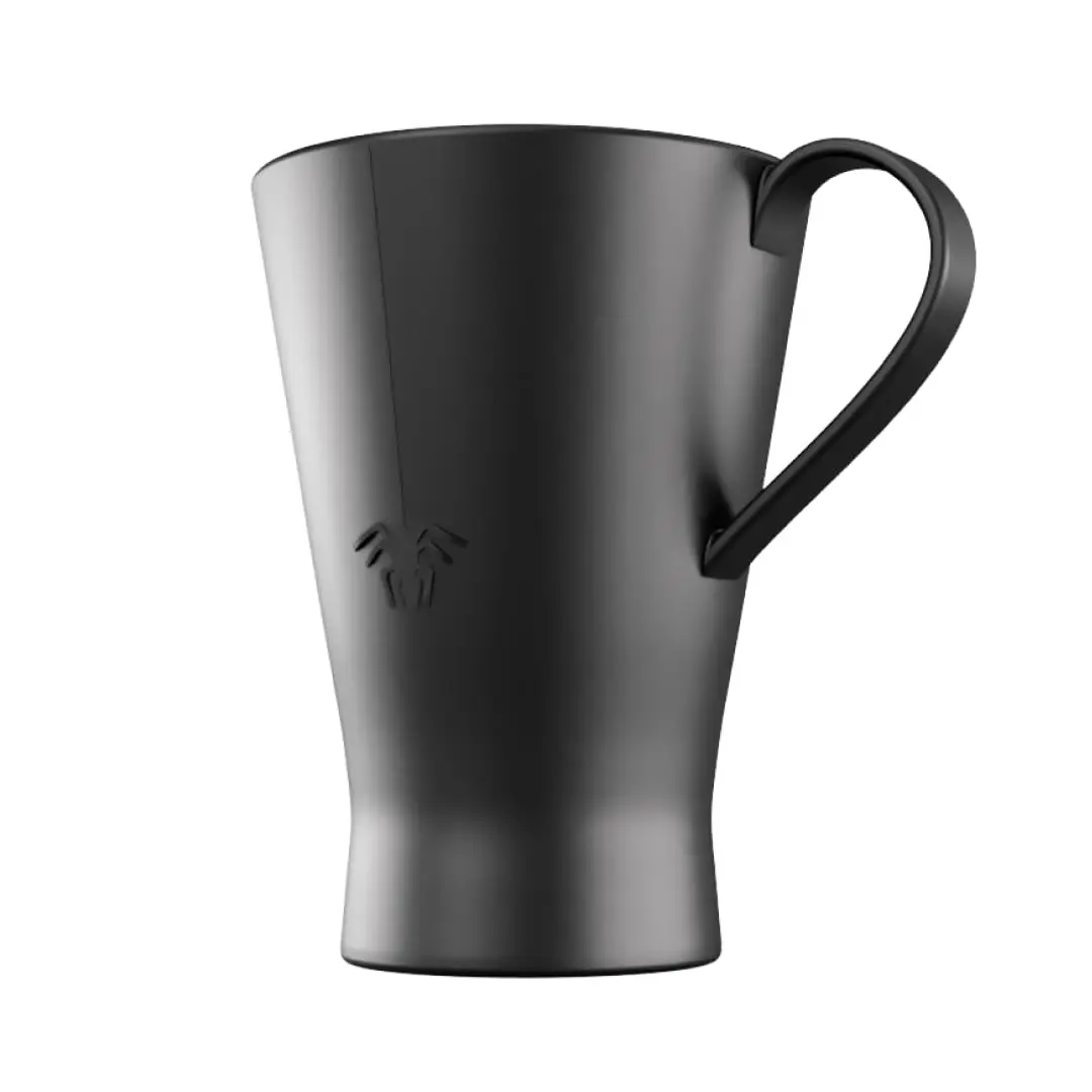 Nomnu Gothic Mug - 1 Unit Matte Black Porcelain Cup with Handle, Spiderweb Design, Dishwasher Safe Reusable Washable Kitchen Drinkware, Spooky Halloween Decor for Coffee, Dinner Gatherings