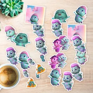 Stickers Pack 20 Pcs Bibble Colorful Bottle Vinyl Skateboard Car Luggage Bumper Waterproof Aesthetic Bike Water Guitar Laptop