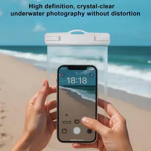 High-Quality Universal Size Transparent Phone Waterproof Pouch Dry Bags Waterproof - Ideal for Beach Swimming, Pool, Snorkeling, and Outdoor Activities - The Best Waterproof Bag for Beach Vacations