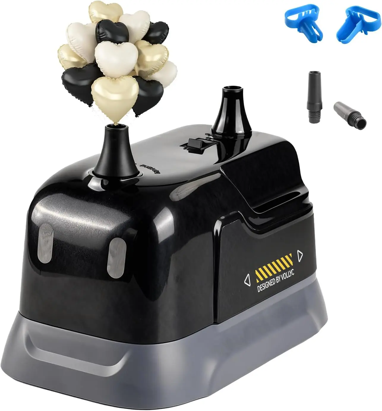 Balloon Pump Electric, Dual Nozzle Balloon Inflator Air Pump, Fast & Easy Inflation for Party Decorations, Birthday Decorations – Lightweight, Portable Balloon Blower Machine