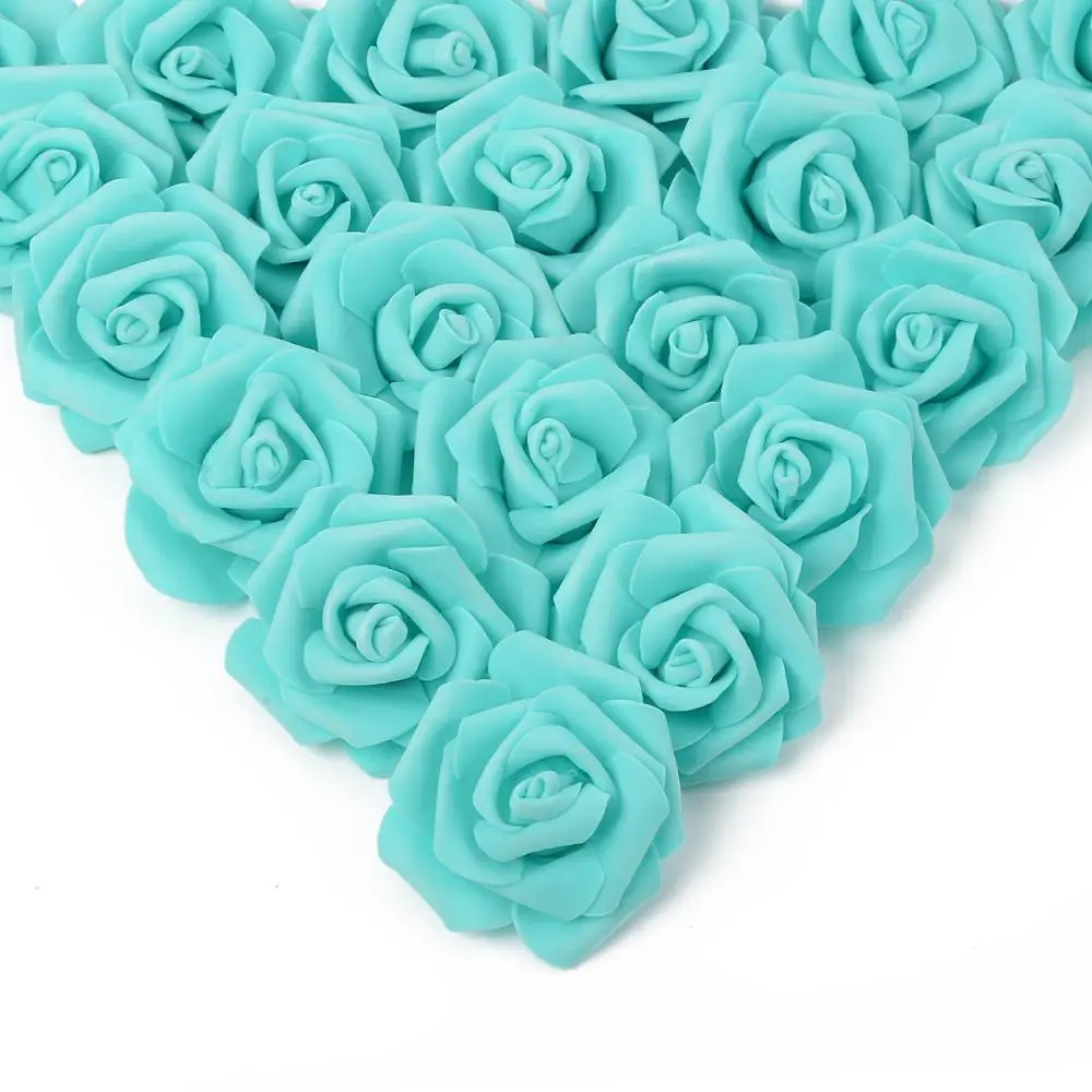 Hot Pink Roses 100 pieces Pink Roses Artificial Flowers Bulk Hot Pink Roses for Craft DIY Wedding Pink Centerpiece Ornaments Decoration Party