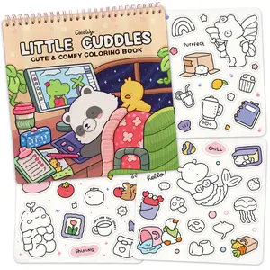 Coco Wyo Little Cuddles Coloring Book (Spiral Bound) & Sticker Set